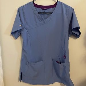 Carhartt Ceil Blue Scrub Top